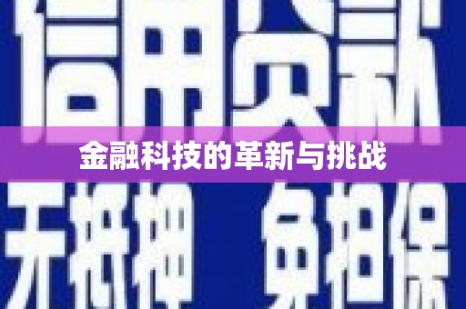 正安金融科技的革新与挑战