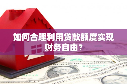 正安如何合理利用贷款额度实现财务自由？