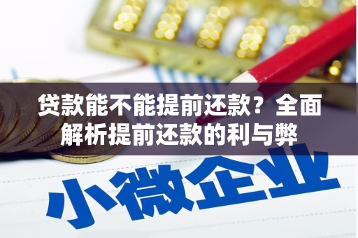 正安贷款能不能提前还款？全面解析提前还款的利与弊