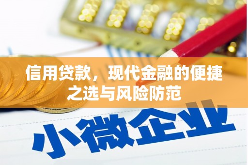 正安信用贷款，现代金融的便捷之选与风险防范