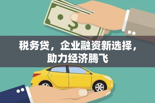 正安税务贷，企业融资新选择，助力经济腾飞