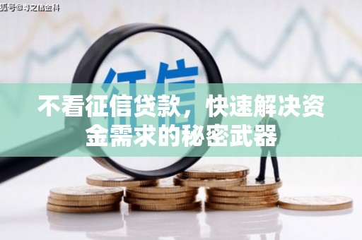 正安不看征信贷款，快速解决资金需求的秘密武器