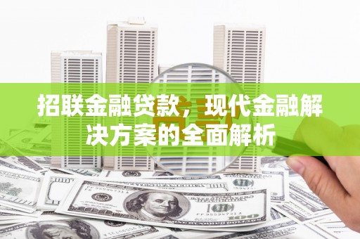 正安招联金融贷款，现代金融解决方案的全面解析