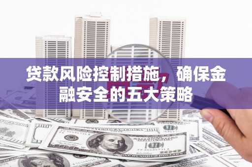正安贷款风险控制措施，确保金融安全的五大策略