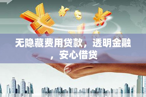 正安无隐藏费用贷款，透明金融，安心借贷