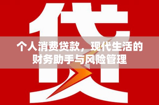 正安个人消费贷款，现代生活的财务助手与风险管理