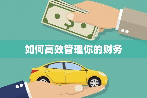 正安如何高效管理你的财务