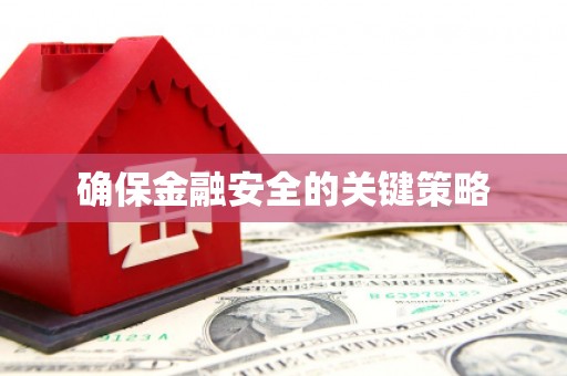 正安确保金融安全的关键策略