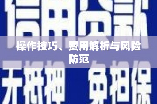 正安操作技巧、费用解析与风险防范