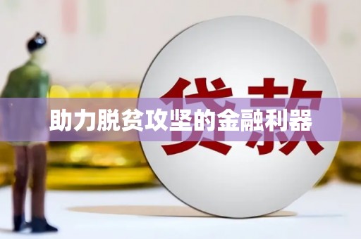 正安助力脱贫攻坚的金融利器
