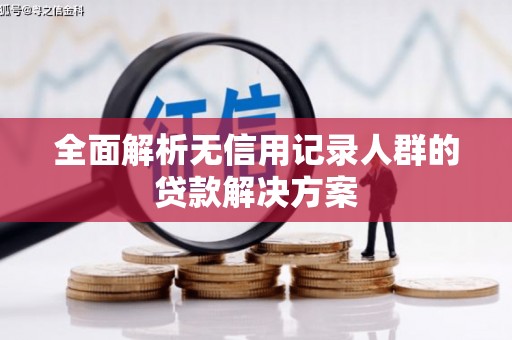 正安全面解析无信用记录人群的贷款解决方案